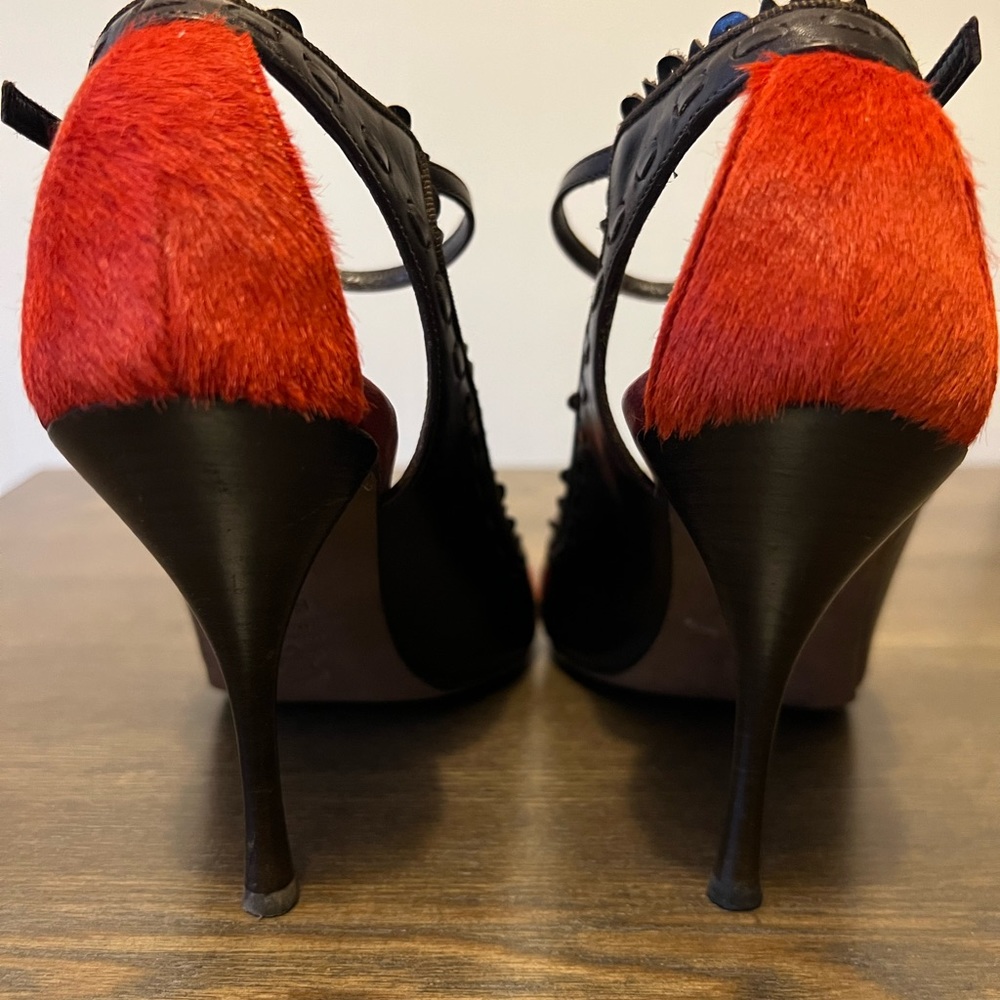 Brown & Red Heels - Picture 4 of 4